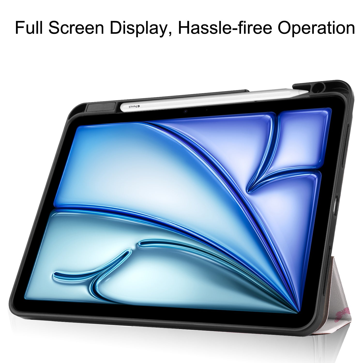 For iPad Air 11 (2024) Case Pattern Printing Protective Cover with Pen Slot and Tri-fold Stand For iPad Air 11 (2024) Case Pattern Printing Protective Cover with Pen Slot and Tri-fold Stand